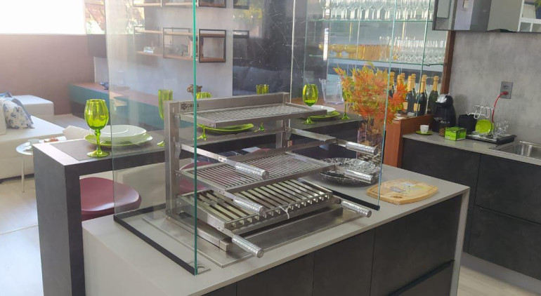 Como montar área gourmet pequena com churrasqueira